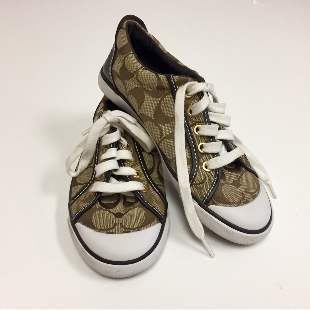 Coach Khaki brown Sneaker tennis shoes